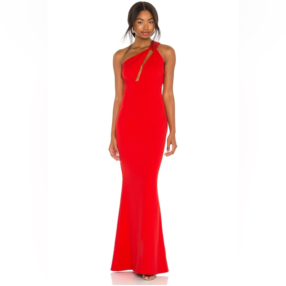Katie May X REVOLVE Edgy Dress in Cherry NWT
